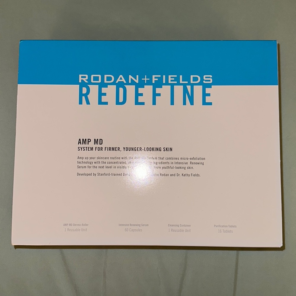 Rodan + Fields REDEFINE AMP MD Derma Roller and Cleansing System - Brand New!